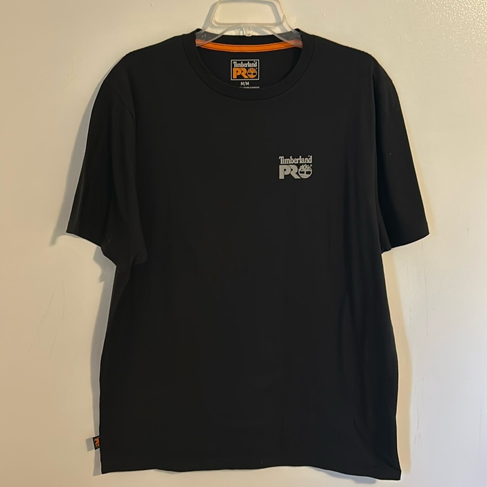 Timberland Pro Blue Collar Breed Front and Back Graphic Black T-Shirt size M/L